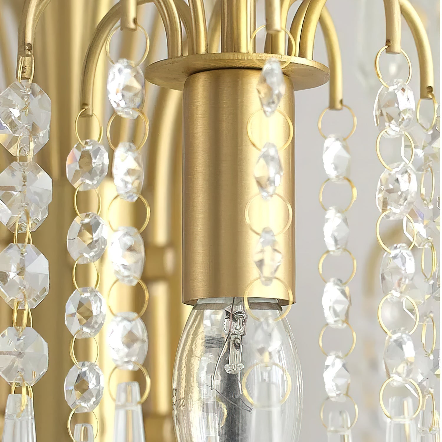 Lustra Kronleuchter Gold Kristall Isla Dawn Regal-Letslighting