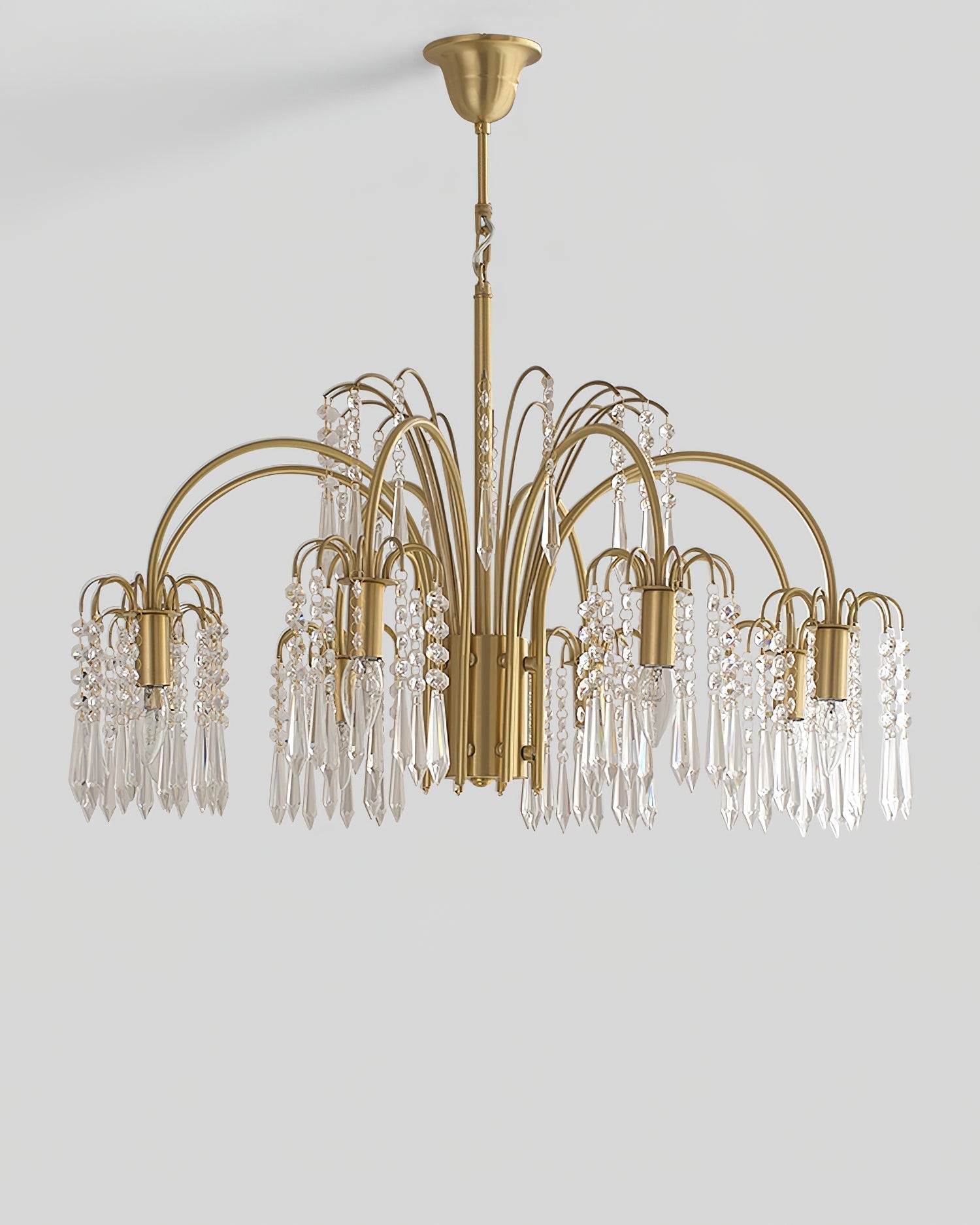 Lustra Kronleuchter Gold Kristall Isla Dawn Regal-Letslighting