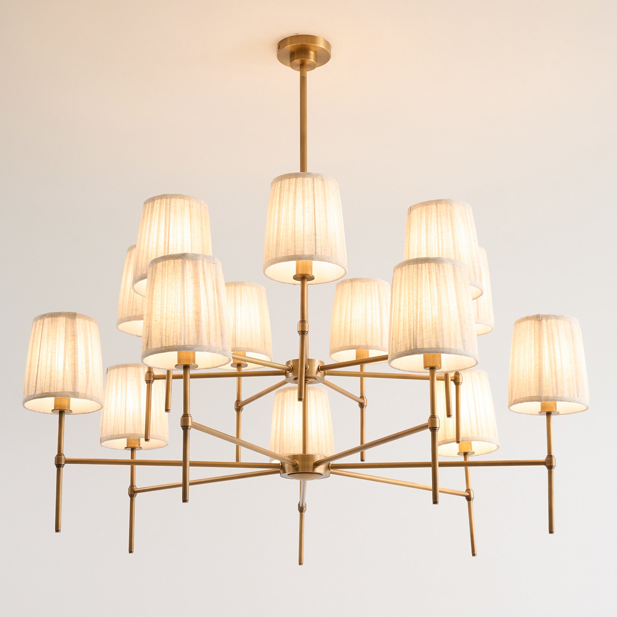 Erthaos Elegance Stoff-Kronleuchter-Letslighting