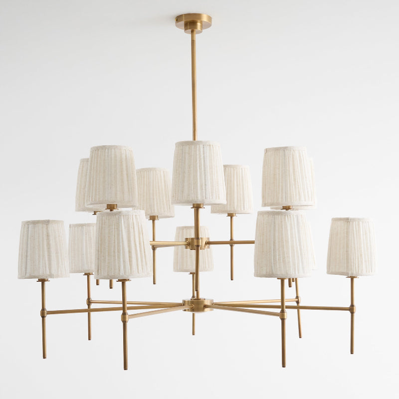Erthaos Elegance Stoff-Kronleuchter-Letslighting