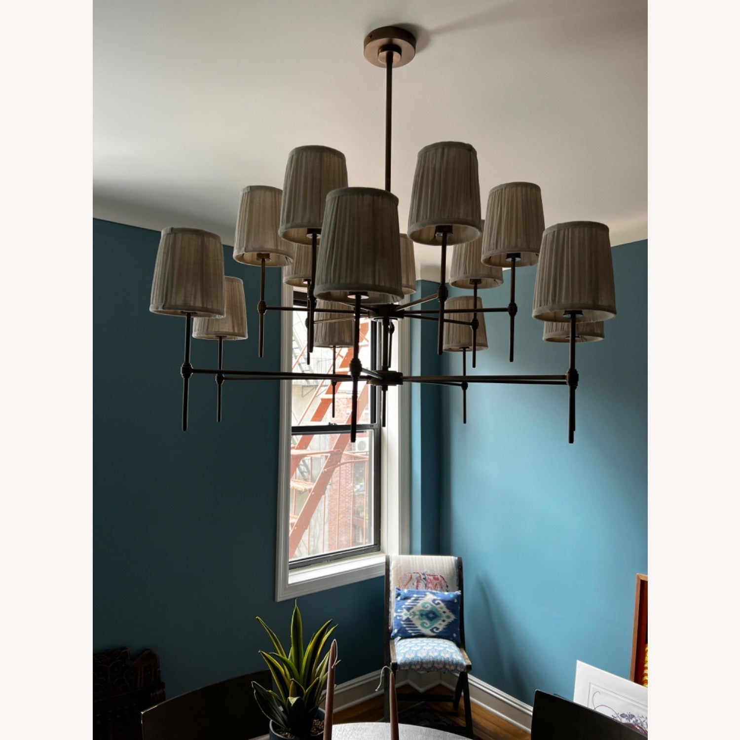 Erthaos Elegance Stoff-Kronleuchter-Letslighting
