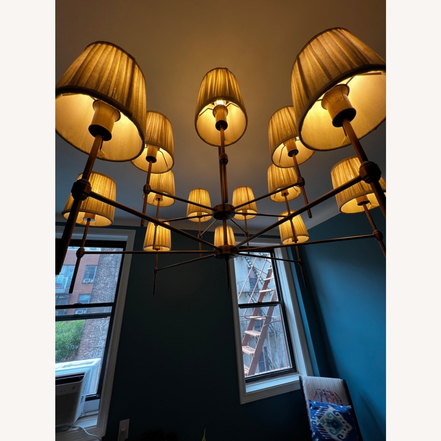 Erthaos Elegance Stoff-Kronleuchter-Letslighting