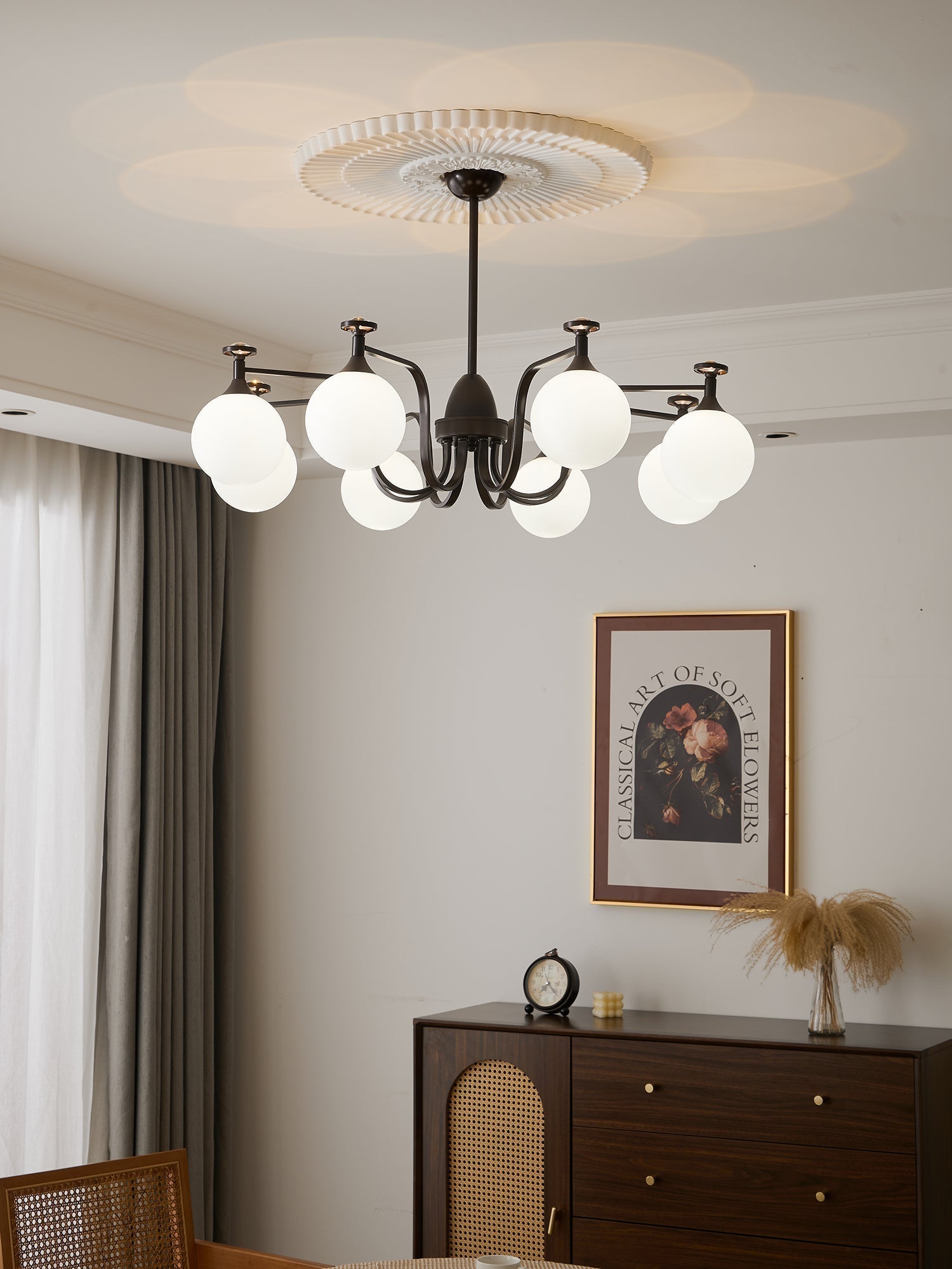 Zotheira Eleganter Vintage-Glas-Kronleuchter-Letslighting