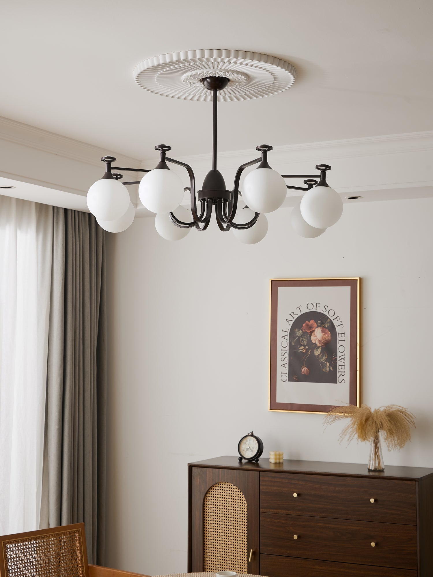 Zotheira Eleganter Vintage-Glas-Kronleuchter-Letslighting