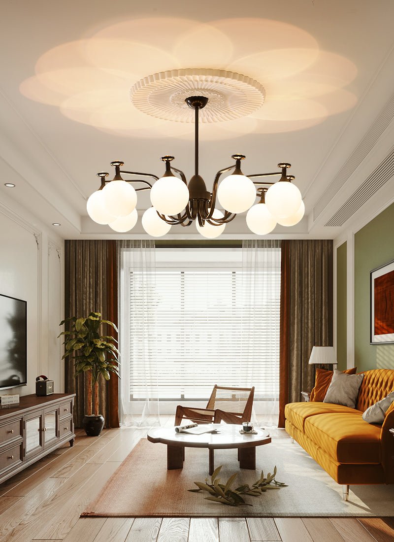 Zotheira Eleganter Vintage-Glas-Kronleuchter-Letslighting