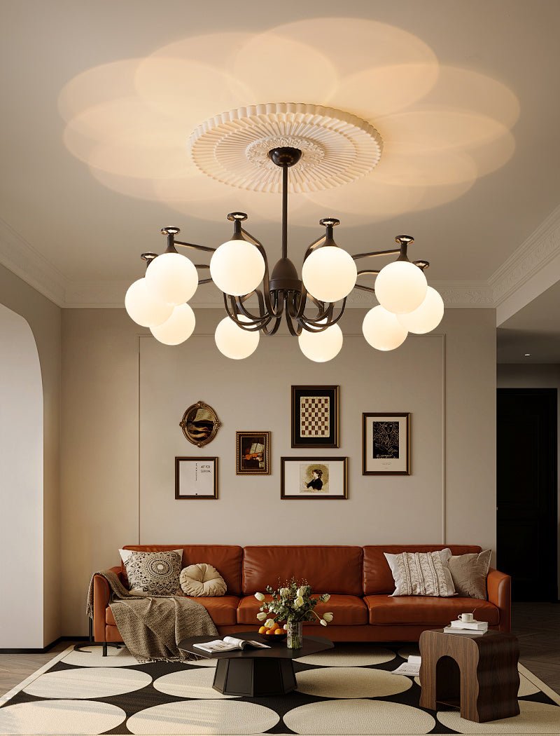 Zotheira Eleganter Vintage-Glas-Kronleuchter-Letslighting