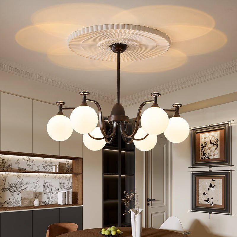 Zotheira Eleganter Vintage-Glas-Kronleuchter-Letslighting