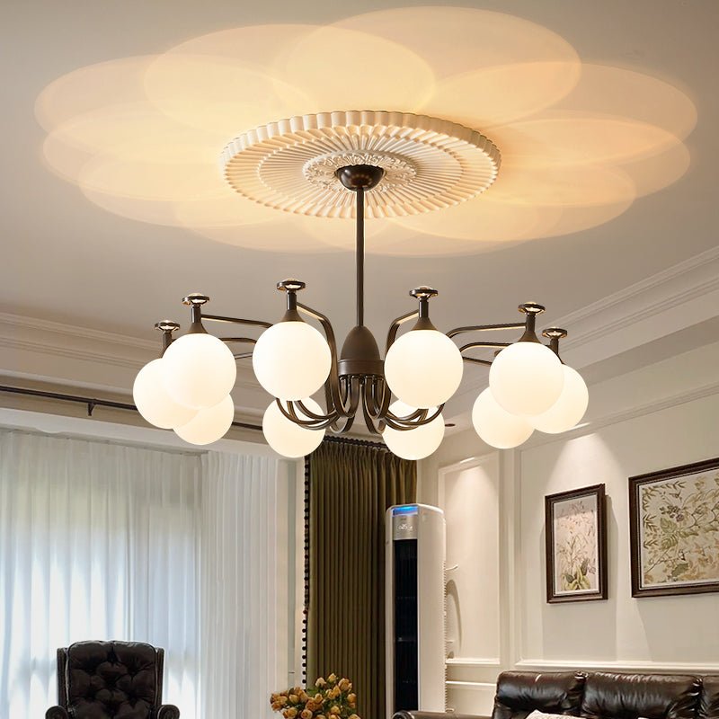Zotheira Eleganter Vintage-Glas-Kronleuchter-Letslighting