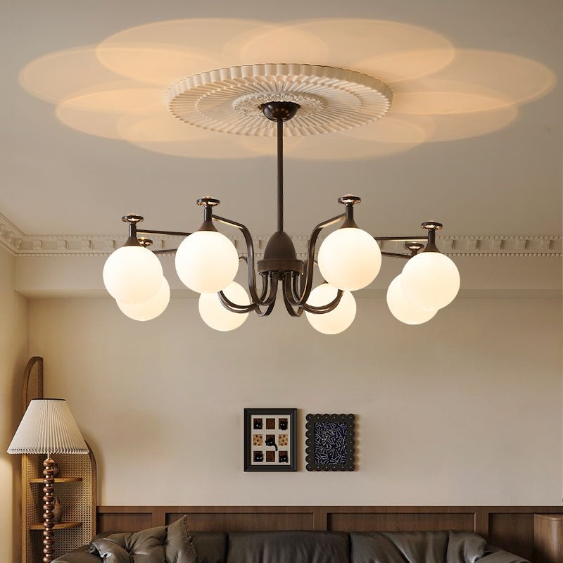 Zotheira Eleganter Vintage-Glas-Kronleuchter-Letslighting
