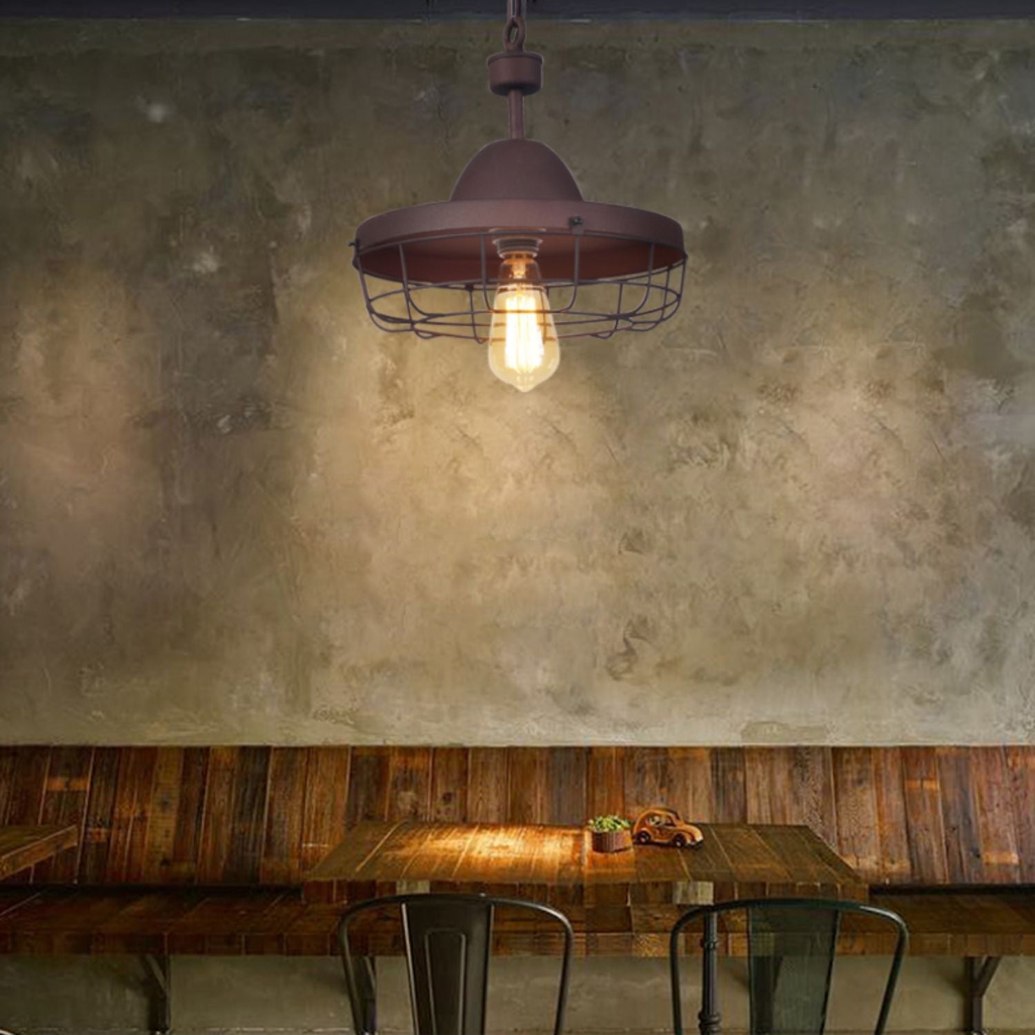 Calaeila Vintage Art Käfig Pendelleuchte-Letslighting