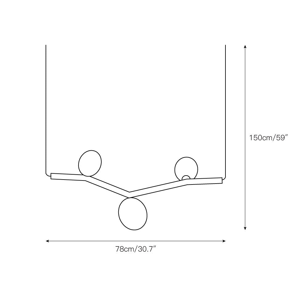 Evmirion Horizontal Glas Pendelleuchte-Letslighting