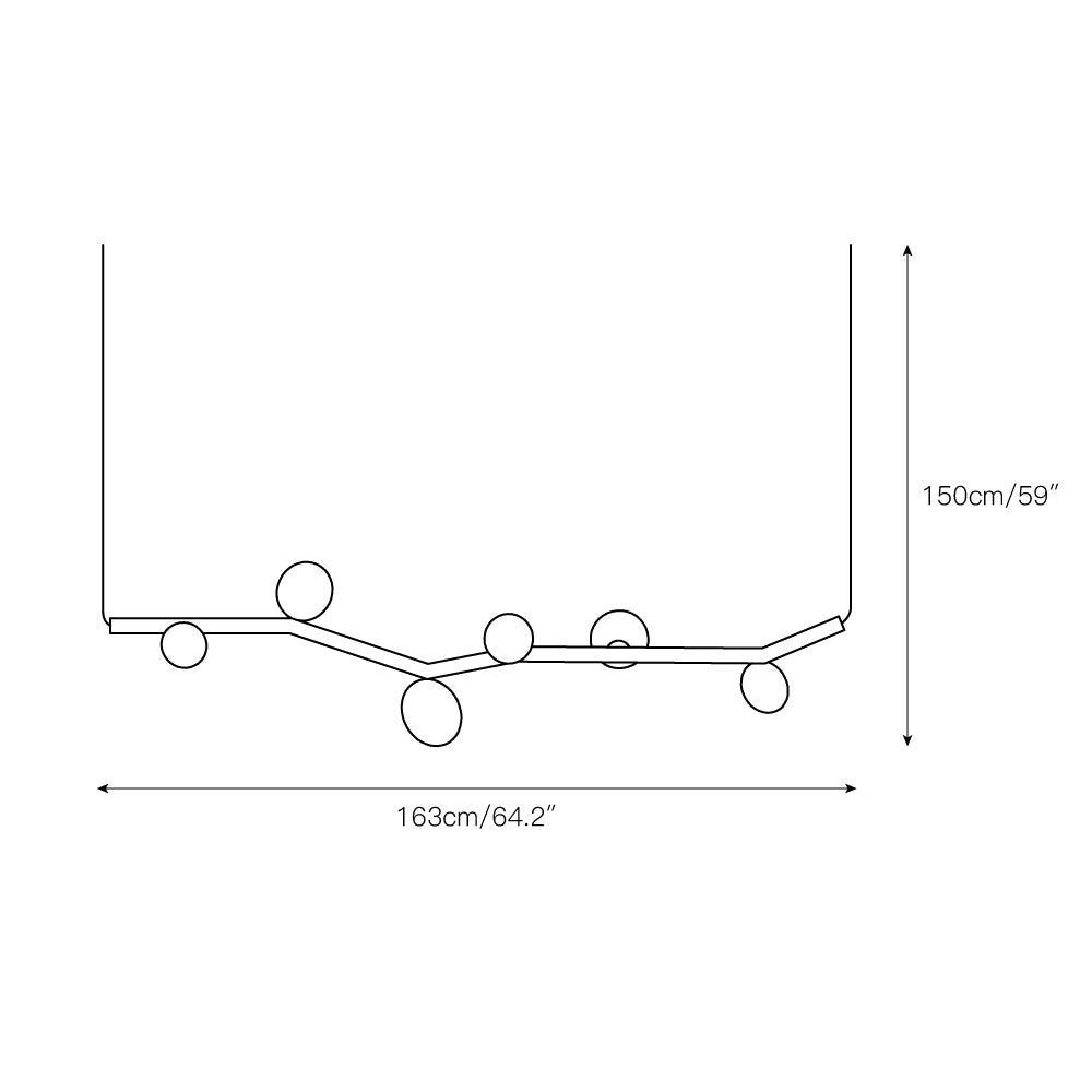 Evmirion Horizontal Glas Pendelleuchte-Letslighting