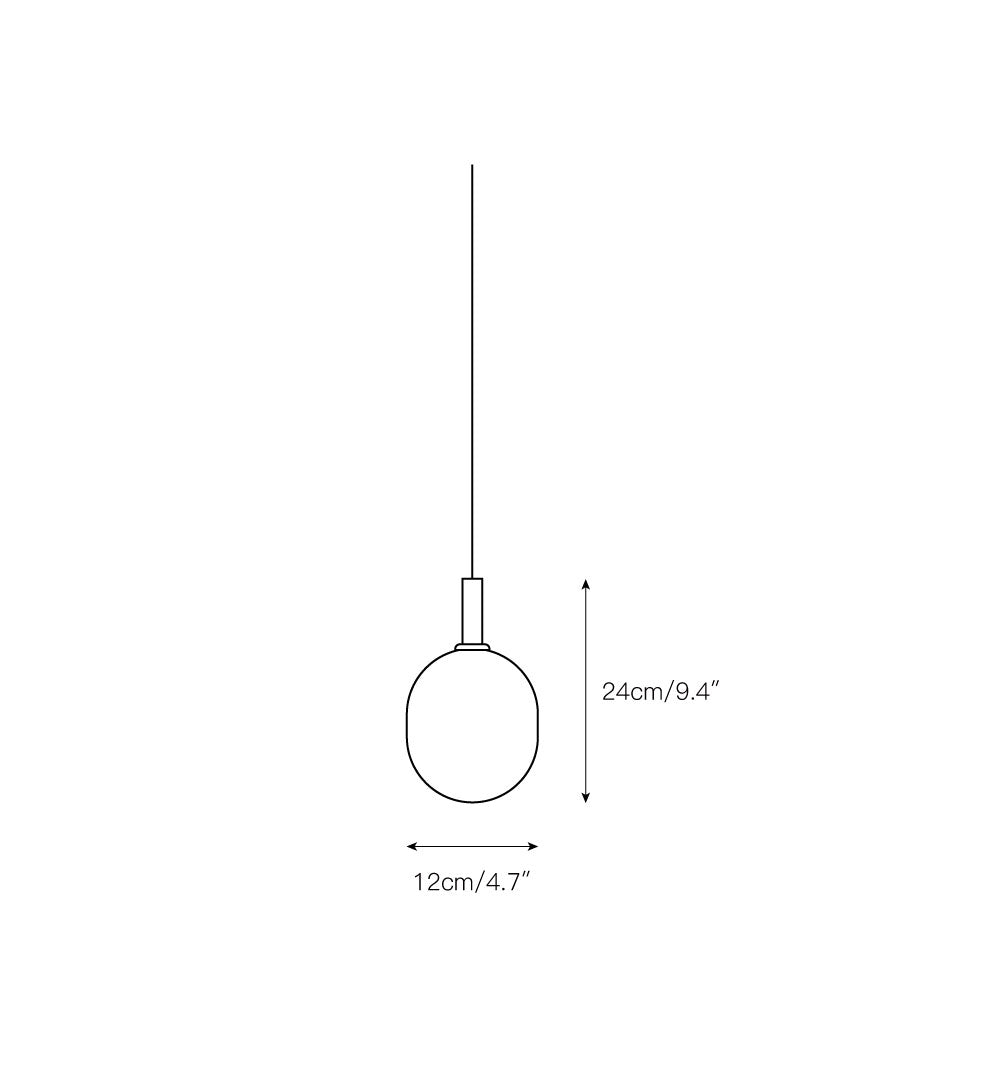Evmirion Horizontal Glas Pendelleuchte-Letslighting