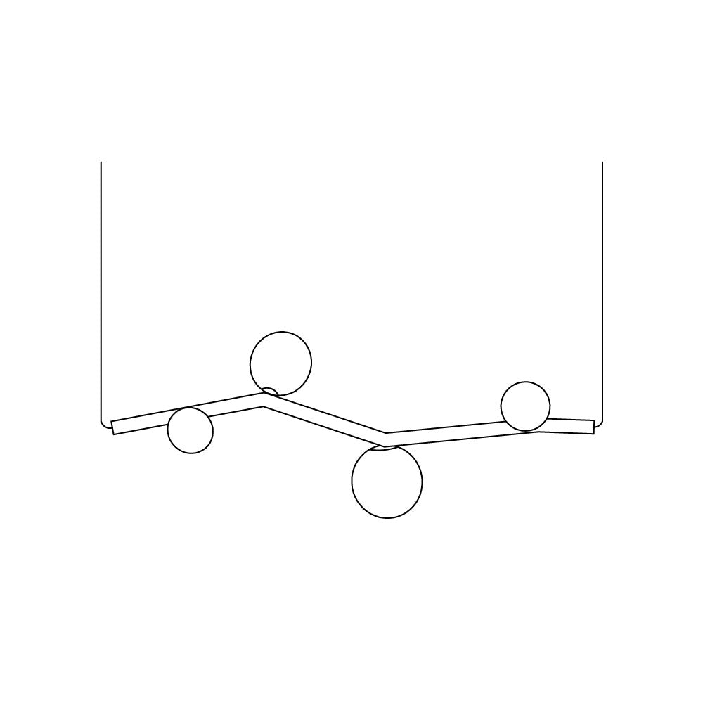 Evmirion Horizontal Glas Pendelleuchte-Letslighting
