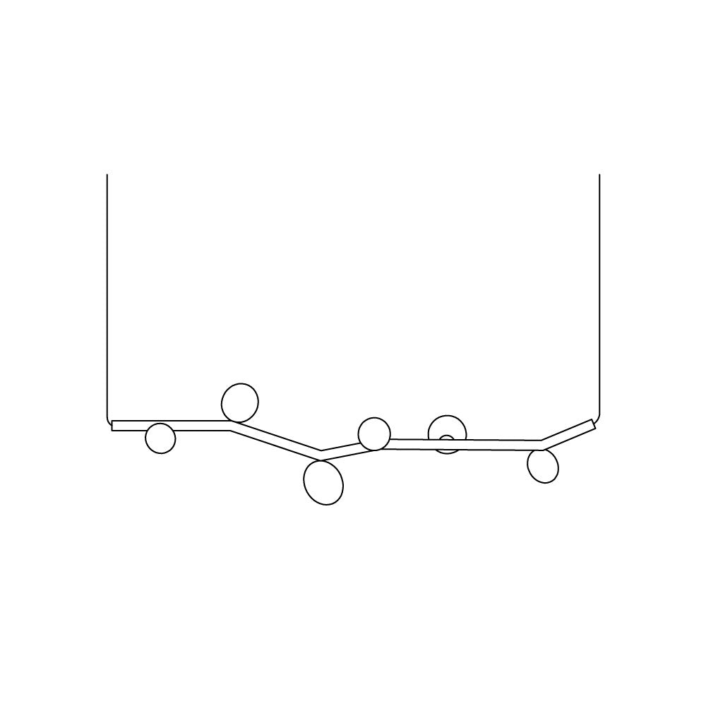 Evmirion Horizontal Glas Pendelleuchte-Letslighting