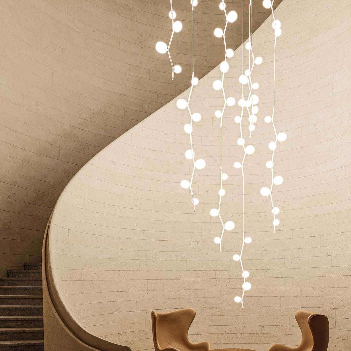 Isolora Vertikal Glas Pendelleuchte-Letslighting