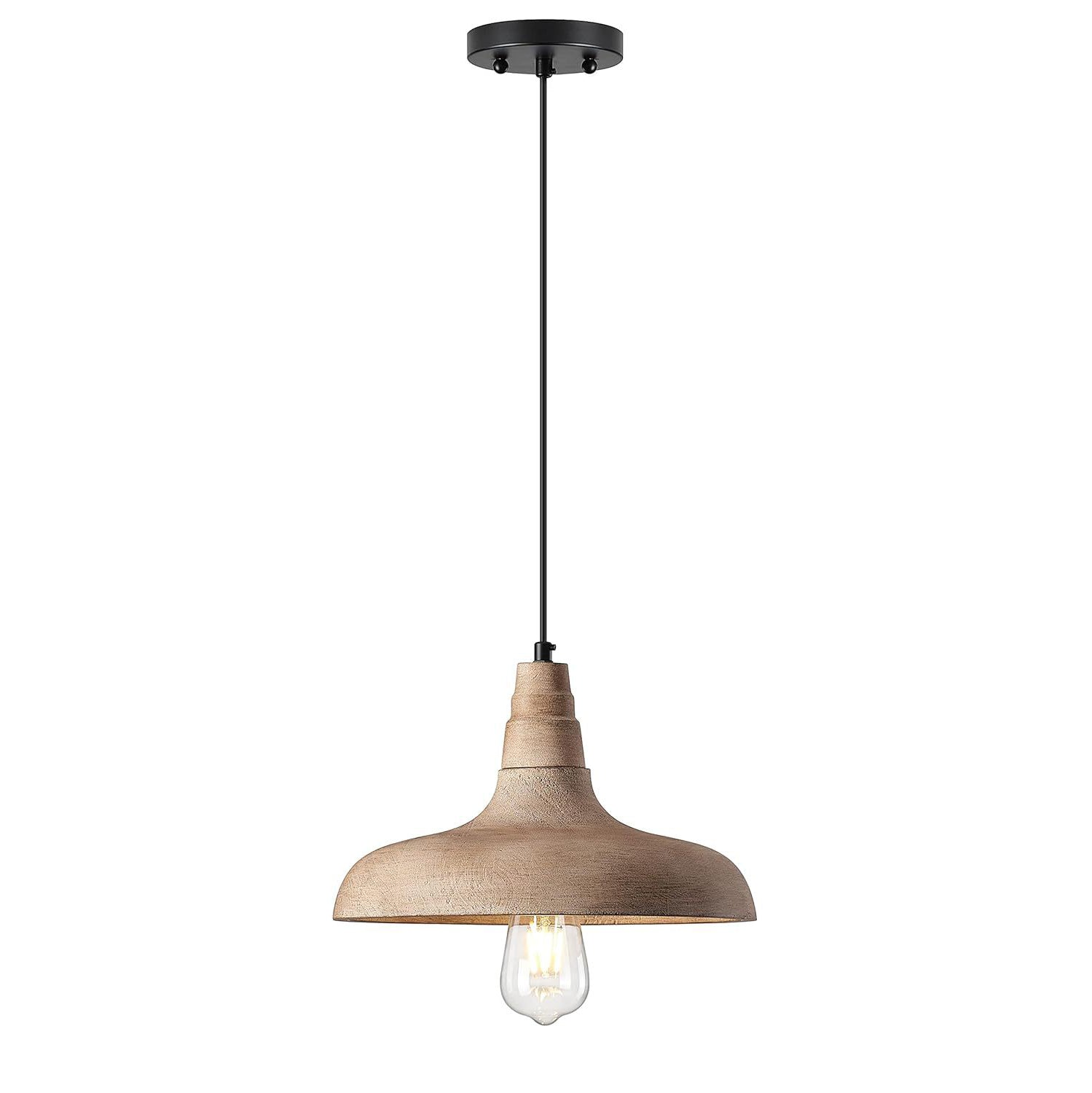 Acarira Natural Wooden Metal Pendant Light - Letslighting