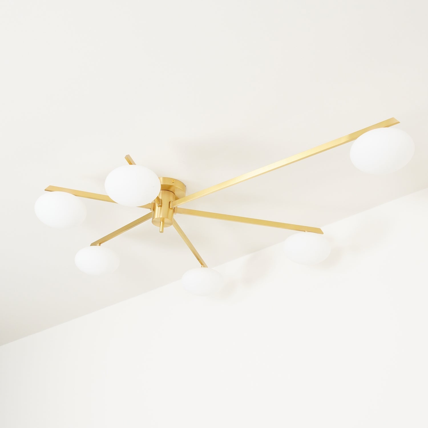 Jania Moderne schwarze Glas-Deckenleuchte