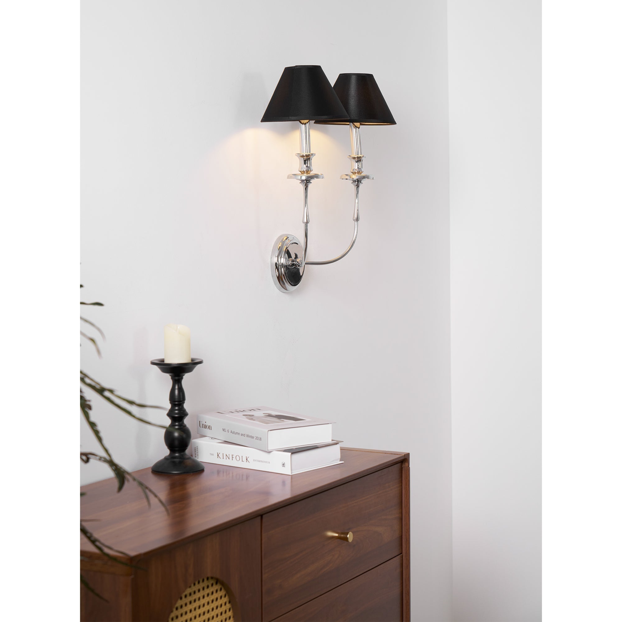 Vedoror Industrielle Vintage Wandleuchte aus Messing mit Stoffbezug-Letslighting
