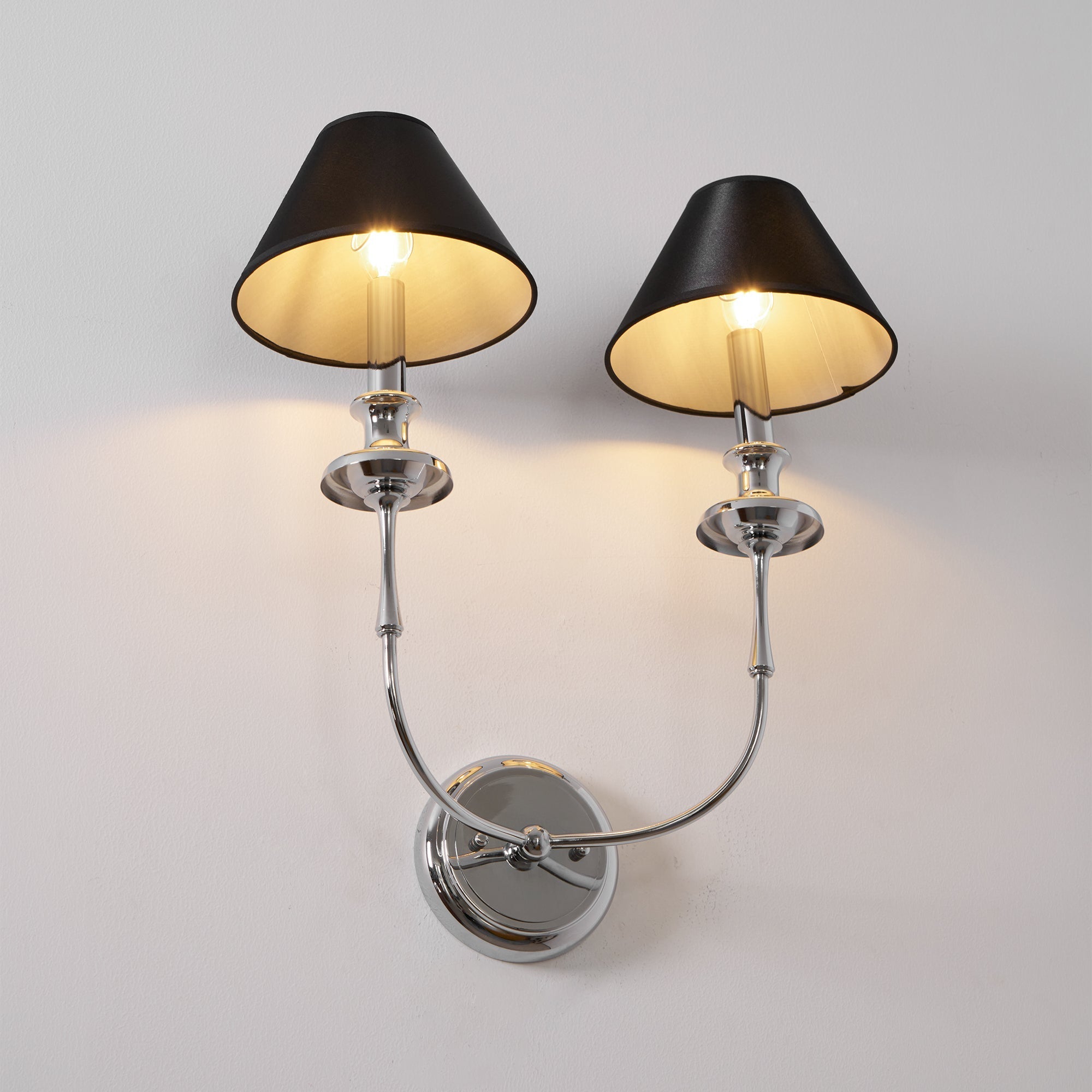 Vedoror Industrielle Vintage Wandleuchte aus Messing mit Stoffbezug-Letslighting
