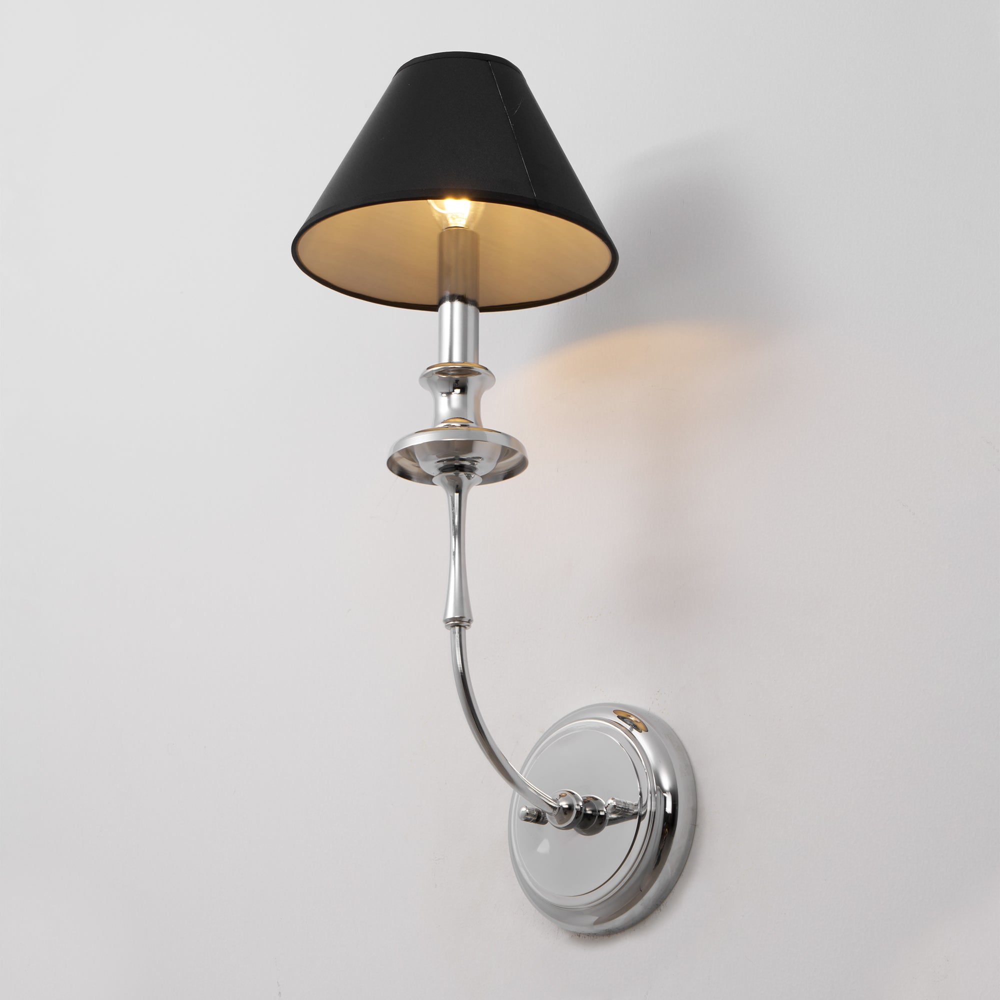 Vedoror Industrielle Vintage Wandleuchte aus Messing mit Stoffbezug-Letslighting