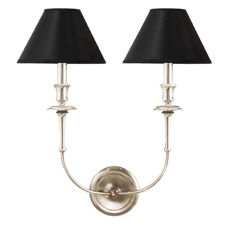 Vedoror Industrielle Vintage Wandleuchte aus Messing mit Stoffbezug-Letslighting