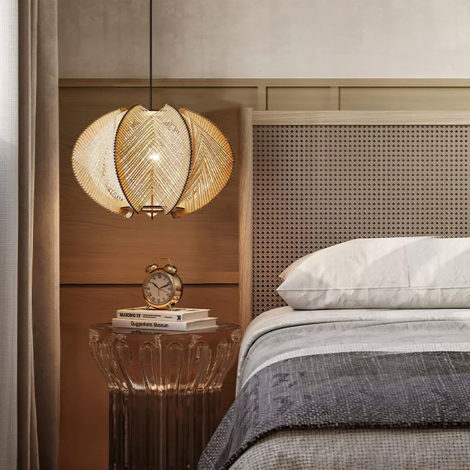 Calyraice Holz & Hanfseil Hängeleuchte-Letslighting