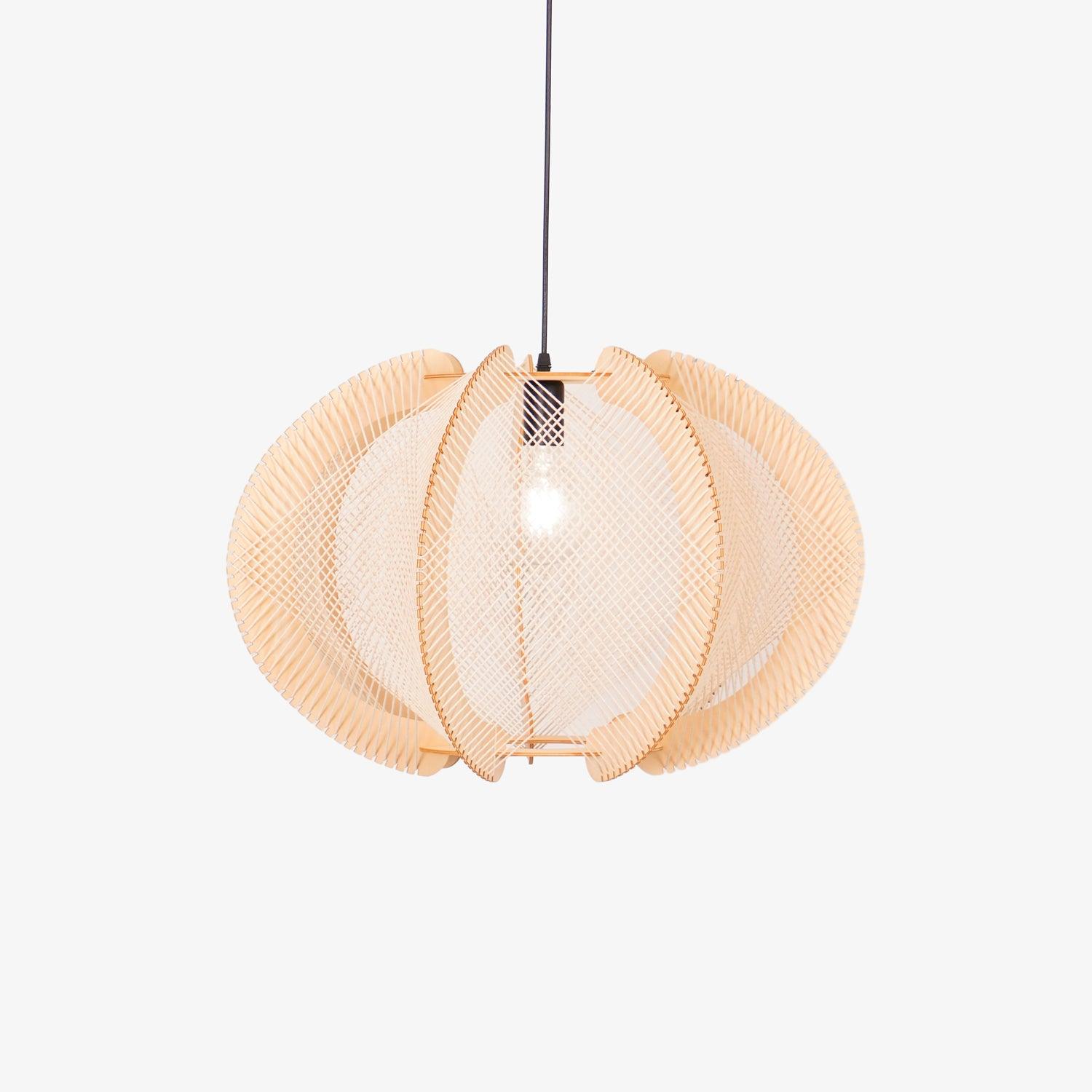 Calyraice Holz & Hanfseil Hängeleuchte-Letslighting