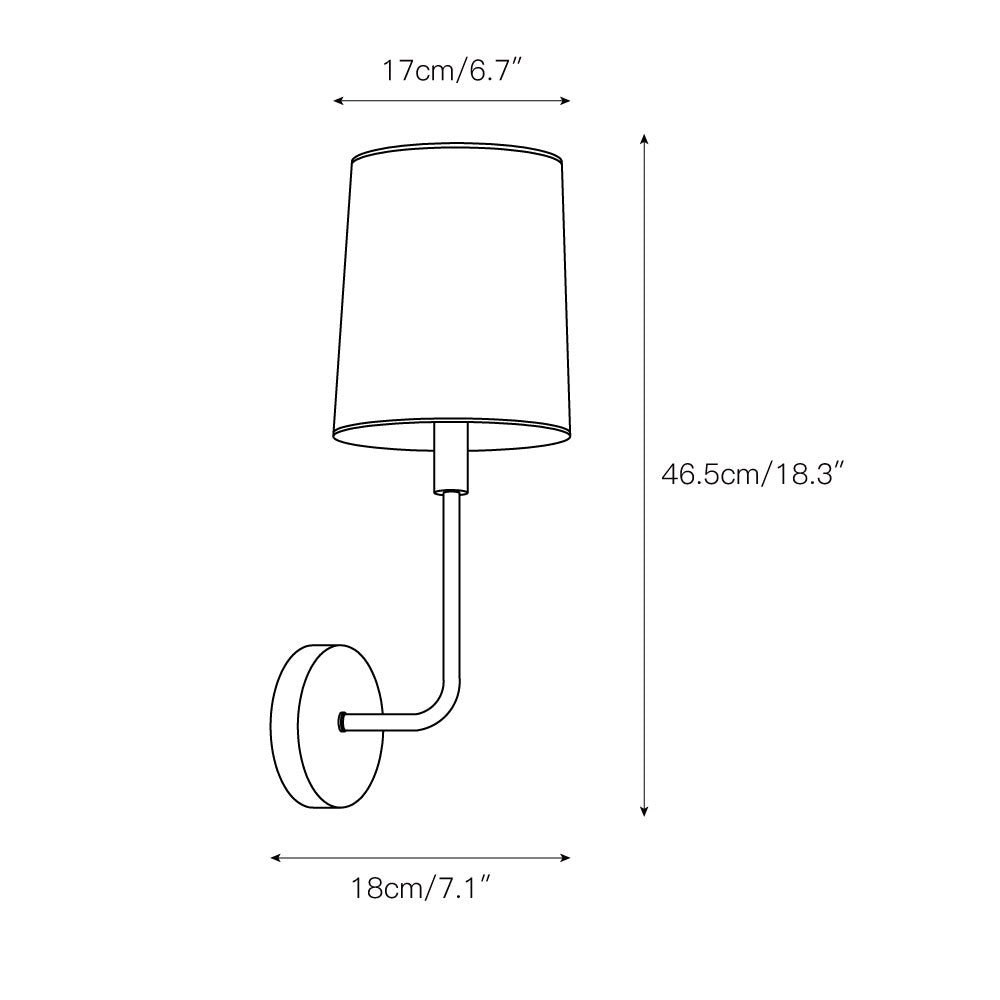 Orvynia Moderne Wandleuchte aus Messinggewebe-Letslighting