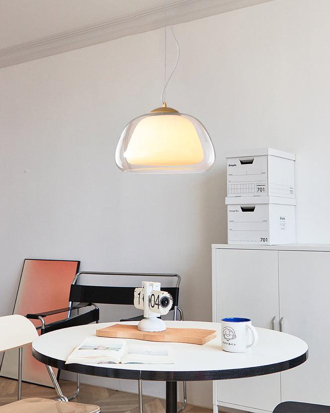 Elvo Pendelleuchte Modern Klarer Glasschirm-Letslighting