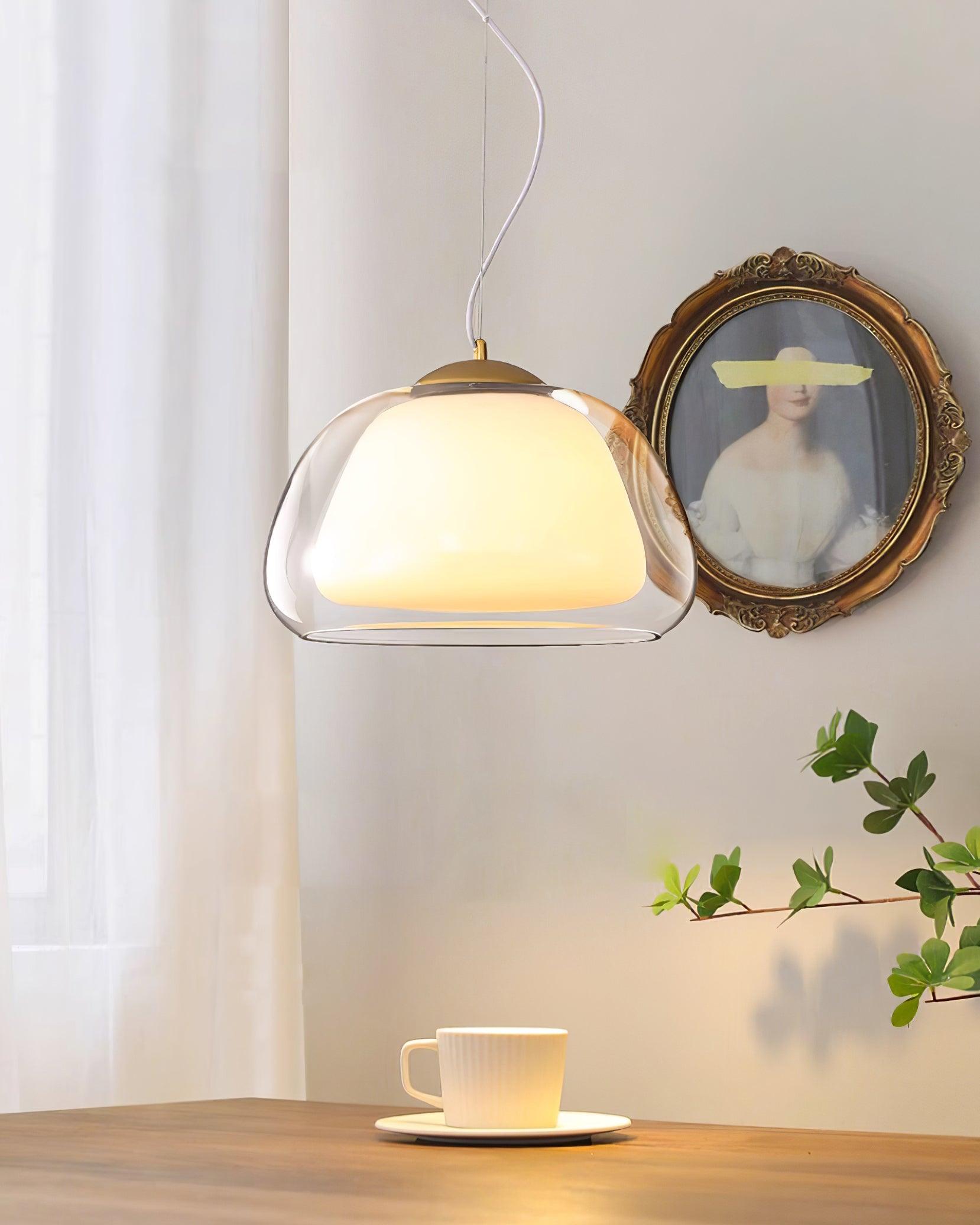 Elvo Pendelleuchte Modern Klarer Glasschirm-Letslighting