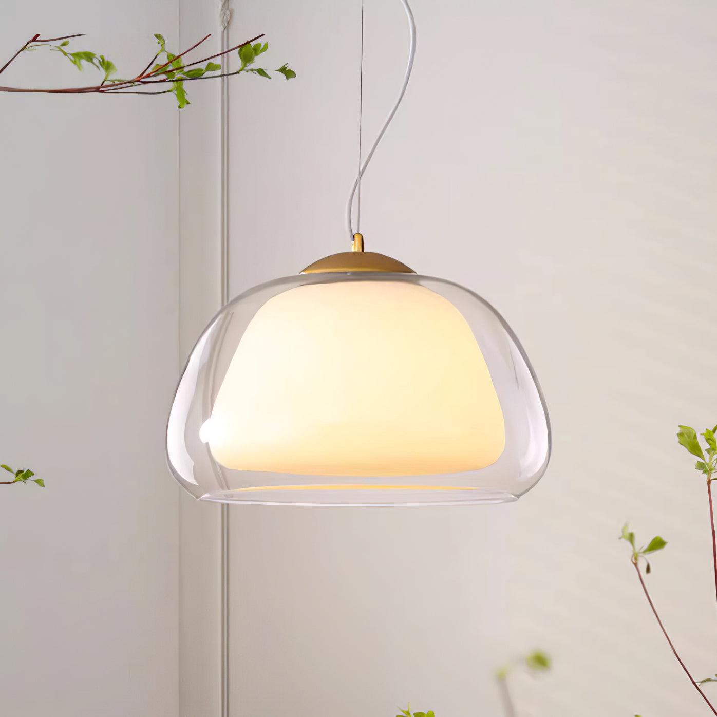 Elvo Pendelleuchte Modern Klarer Glasschirm-Letslighting