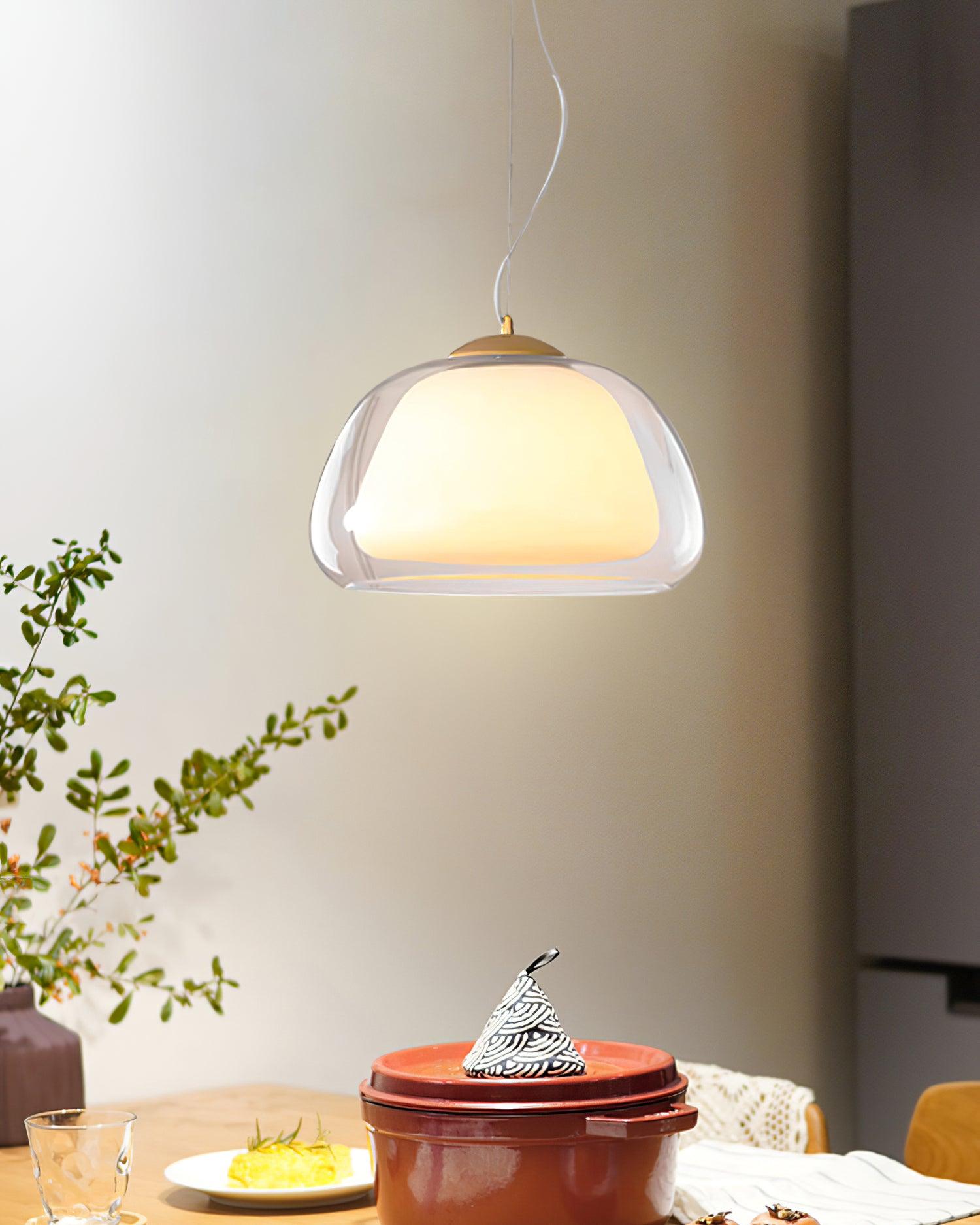 Elvo Pendelleuchte Modern Klarer Glasschirm-Letslighting