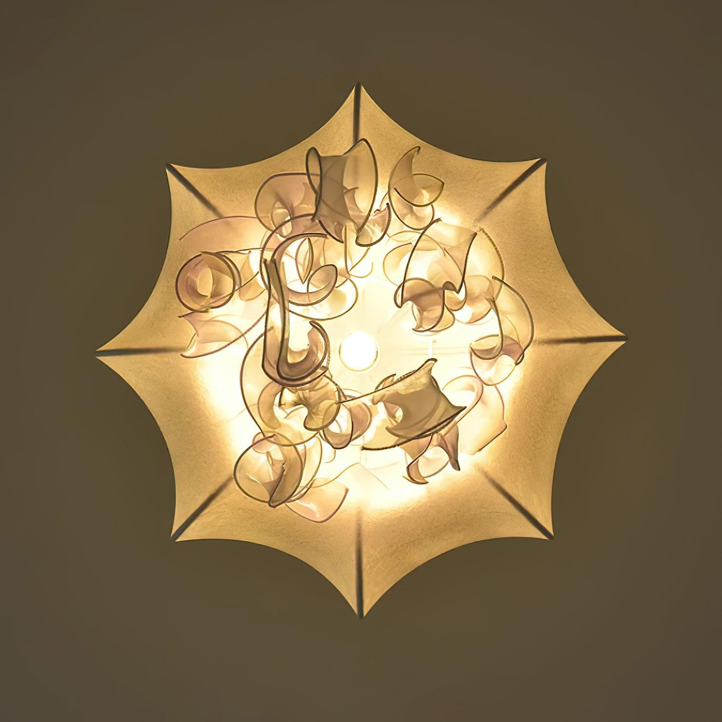 Jellyfish Pendant Light with Iridescent Ribbons - Letslighting