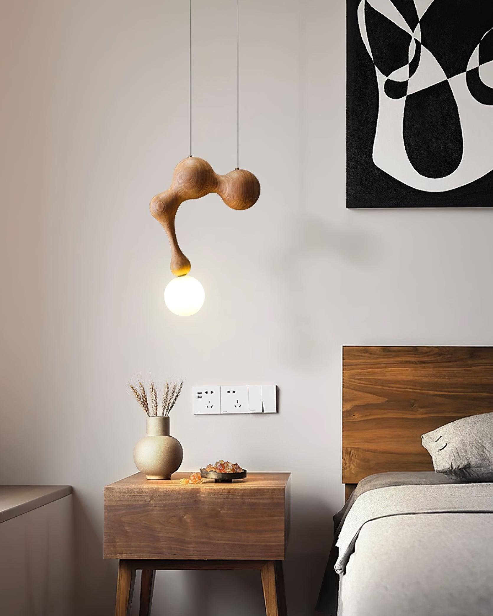 Thaddeus Luxus Holz Pendelleuchte Leuchte-Letslighting