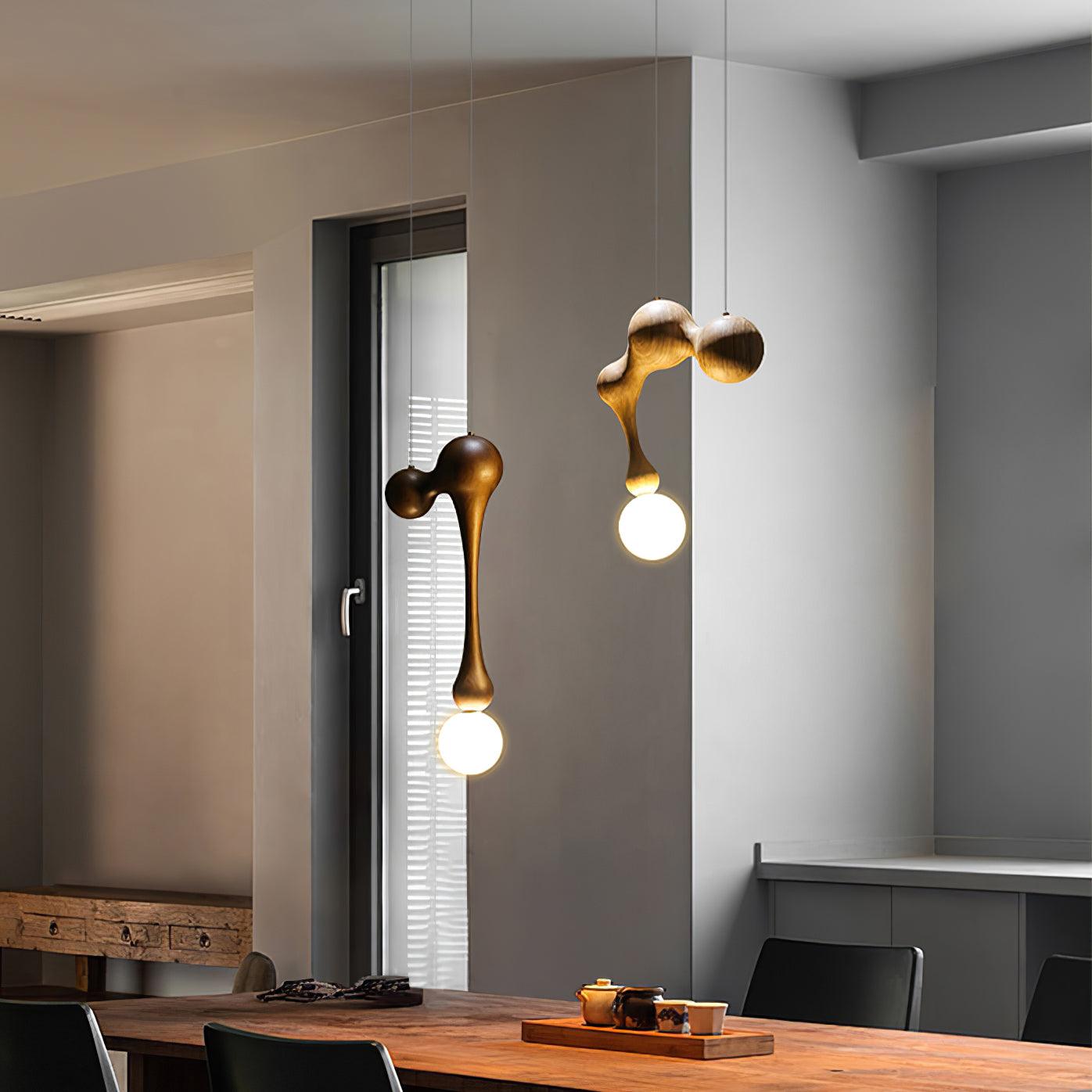 Thaddeus Luxus Holz Pendelleuchte Leuchte-Letslighting