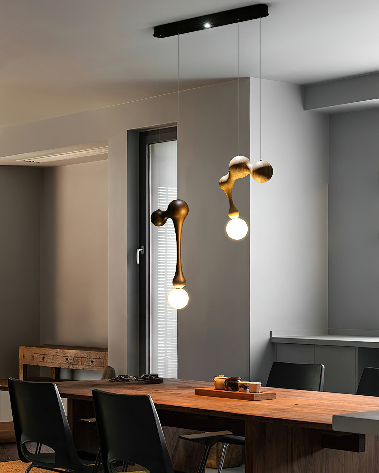 Thaddeus Luxus Holz Pendelleuchte Leuchte-Letslighting