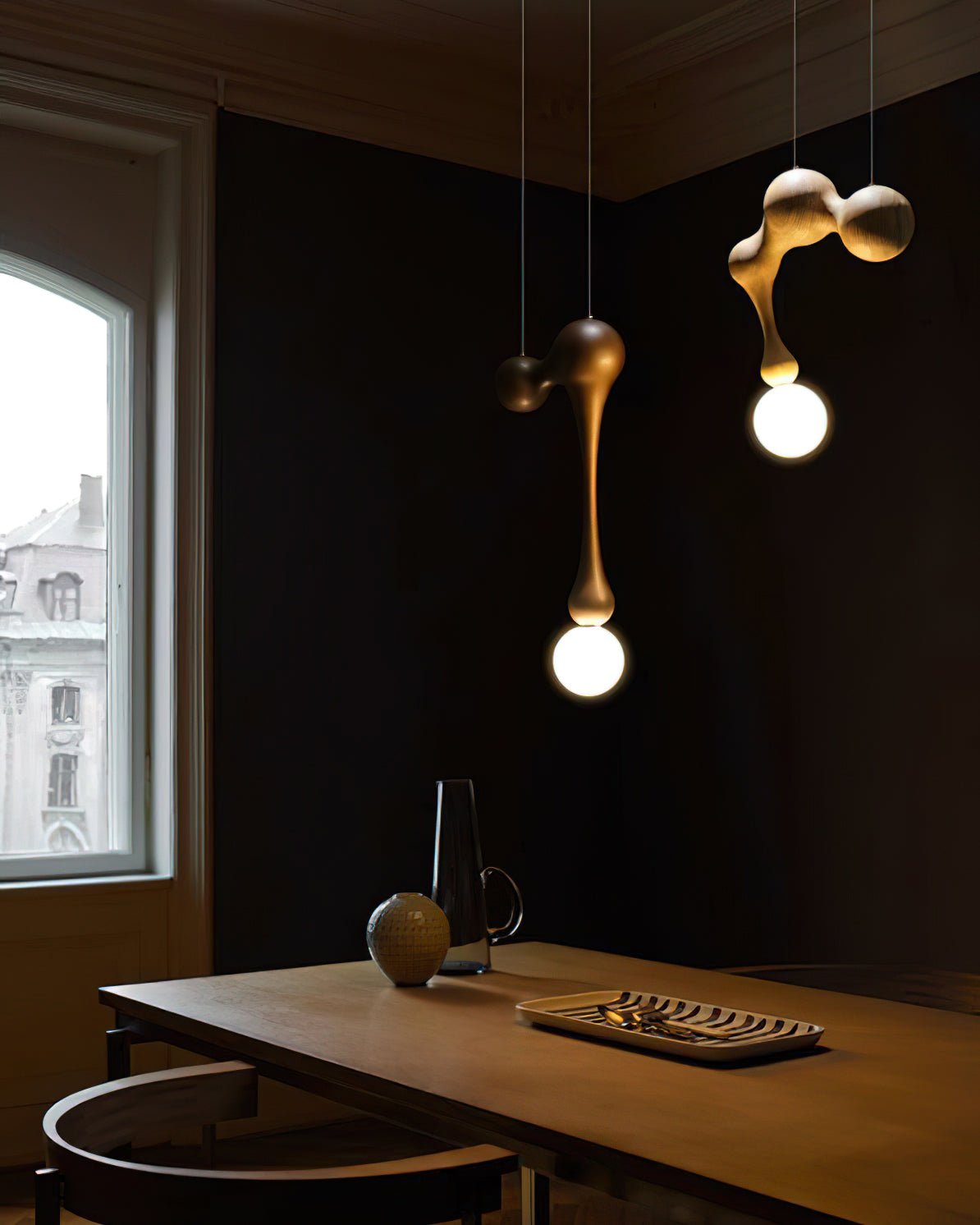 Thaddeus Luxus Holz Pendelleuchte Leuchte-Letslighting