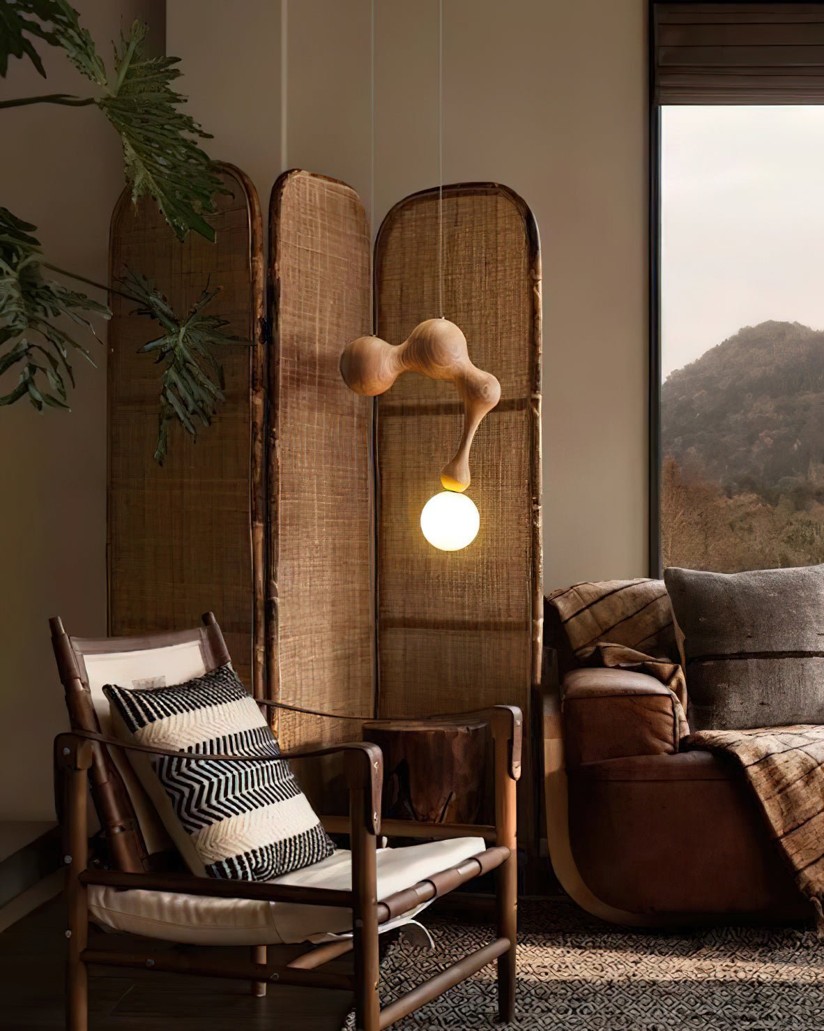 Thaddeus Luxus Holz Pendelleuchte Leuchte-Letslighting