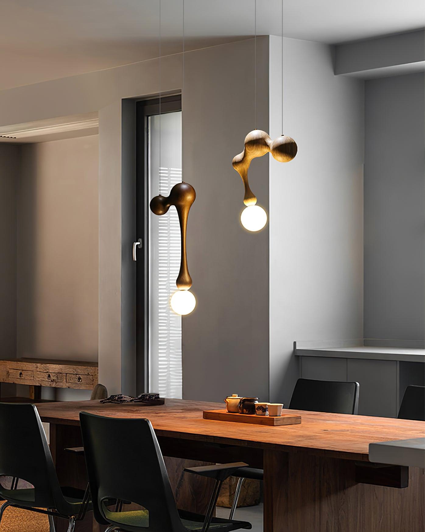 Thaddeus Luxus Holz Pendelleuchte Leuchte-Letslighting