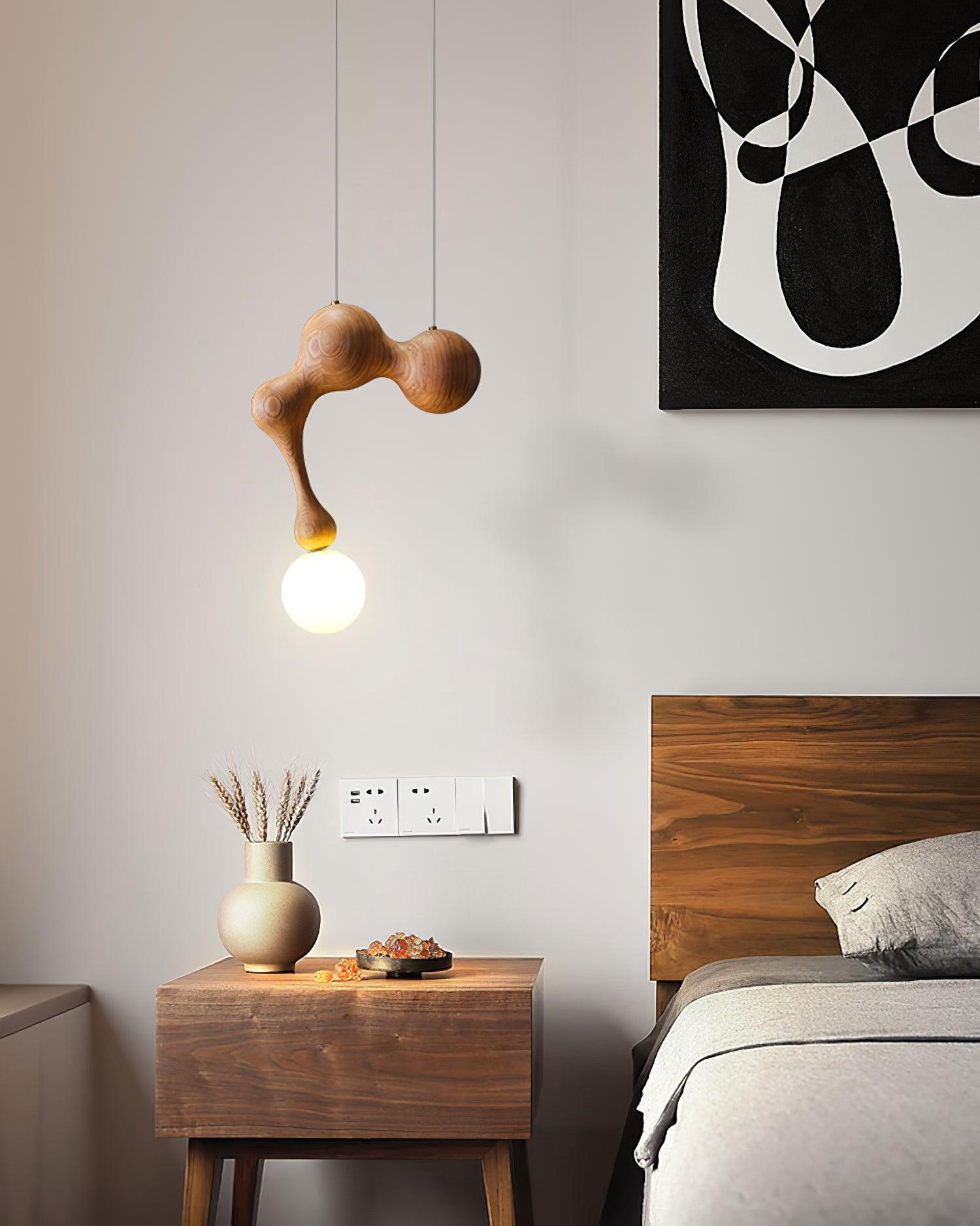 Thaddeus Luxus Holz Pendelleuchte Leuchte-Letslighting