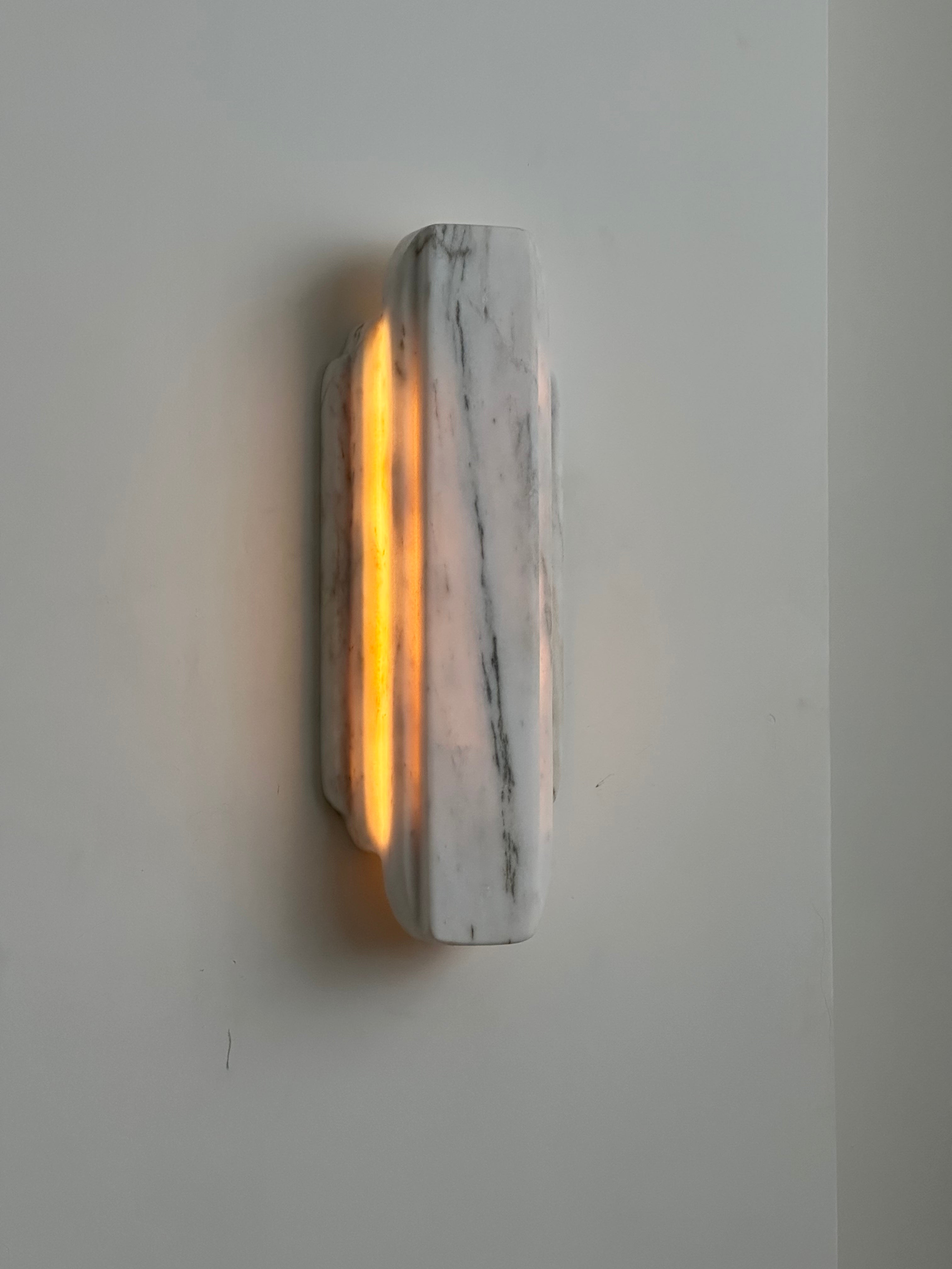 Eurcara Modern Minimalist Natural Marble Wall Lamp - Letslighting