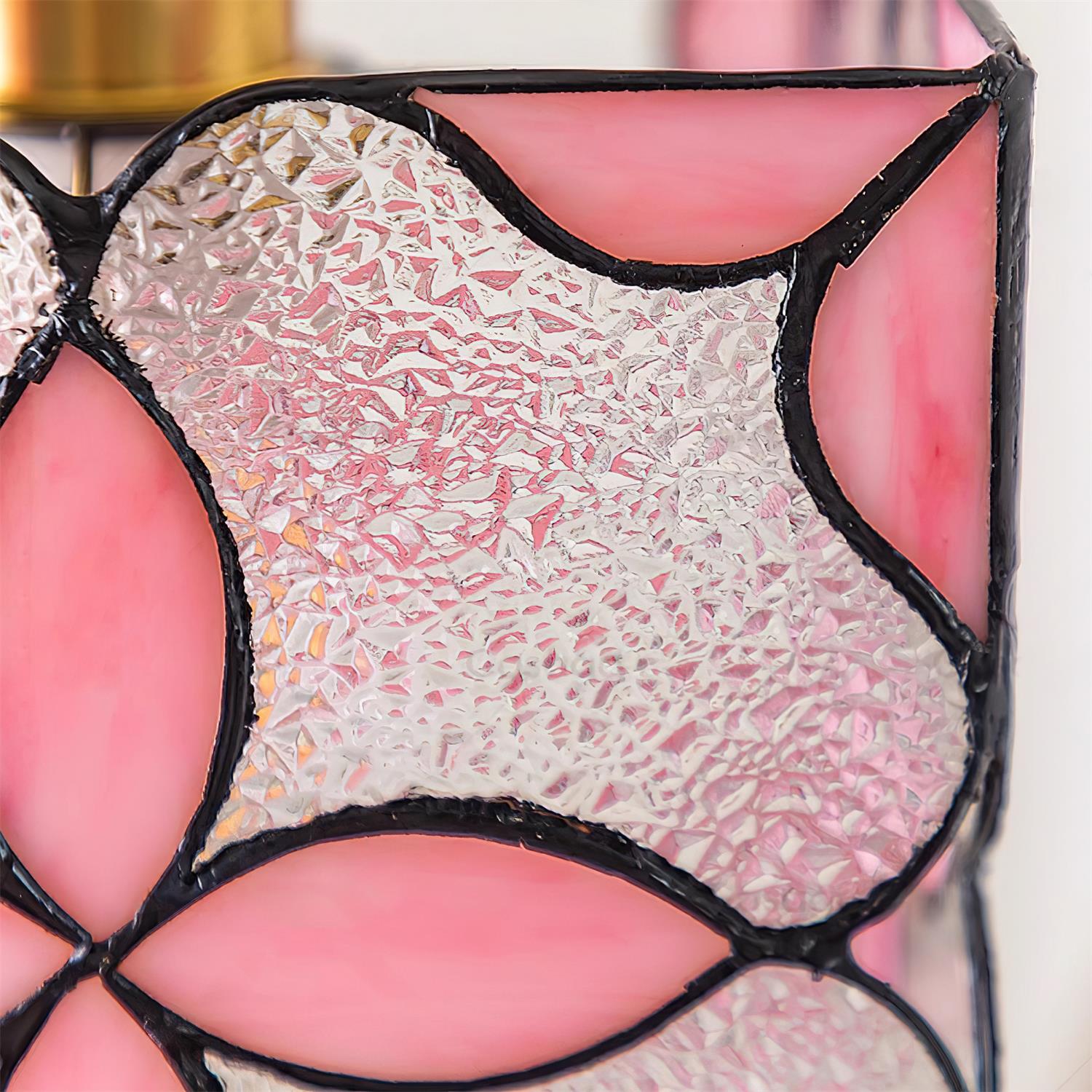 Glyna Pendelleuchte Buntglas Tiffany Blume-Letslighting