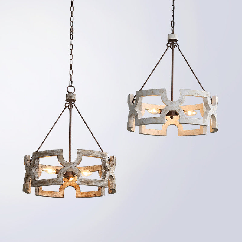 Evelan Holz Kreativität Handgeschnitzt Kronleuchter-Letslighting