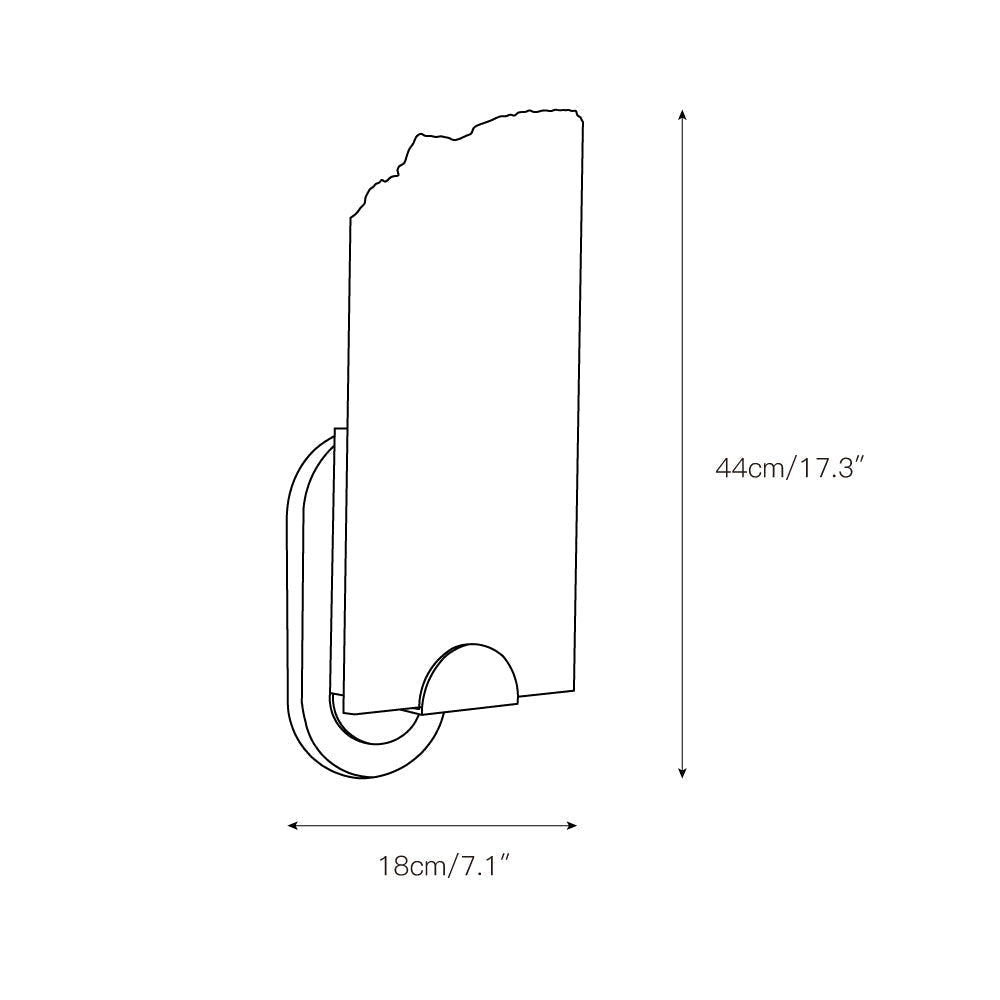 Olphaiel Modern Minimalist Brass Alabaster Wall Lamp - Letslighting