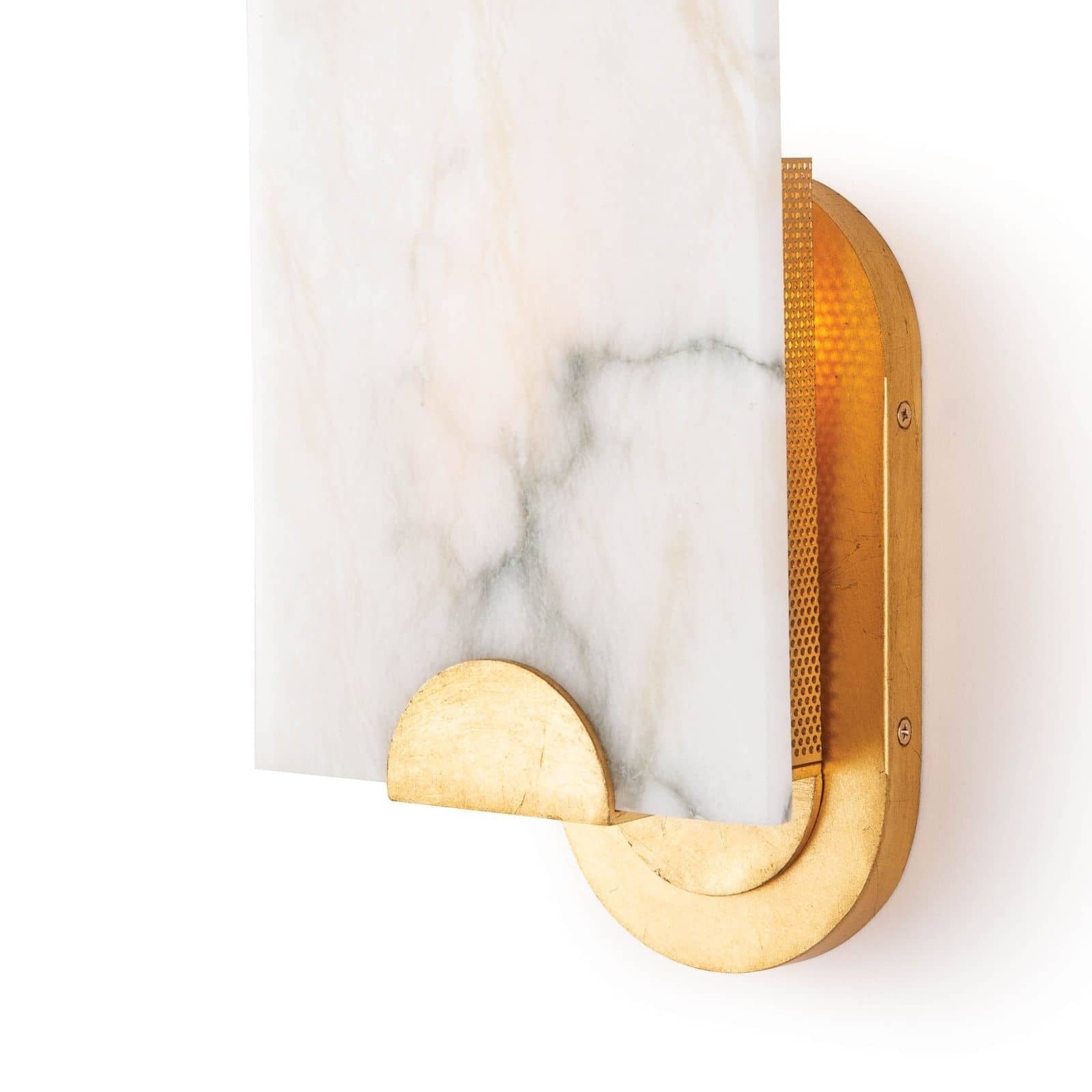 Olphaiel Modern Minimalist Brass Alabaster Wall Lamp - Letslighting