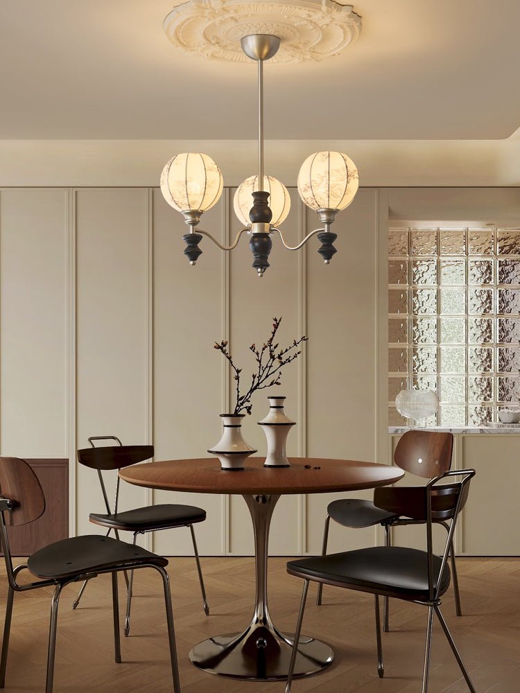 Osilan Traditioneller Eleganter Kronleuchter aus Vintage-Holz-Letslighting