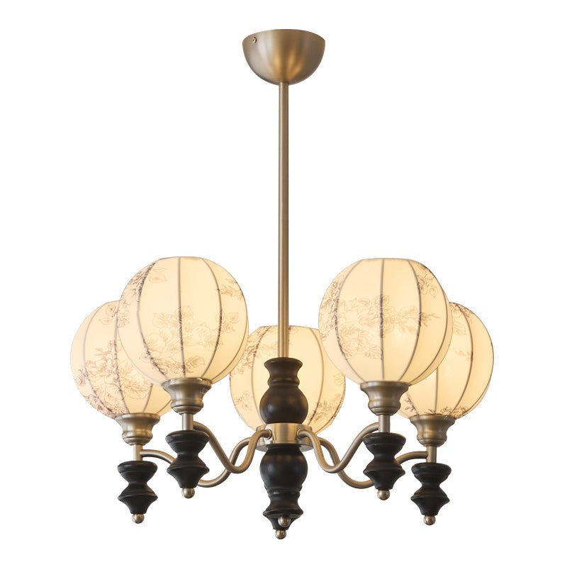 Osilan Traditioneller Eleganter Kronleuchter aus Vintage-Holz-Letslighting