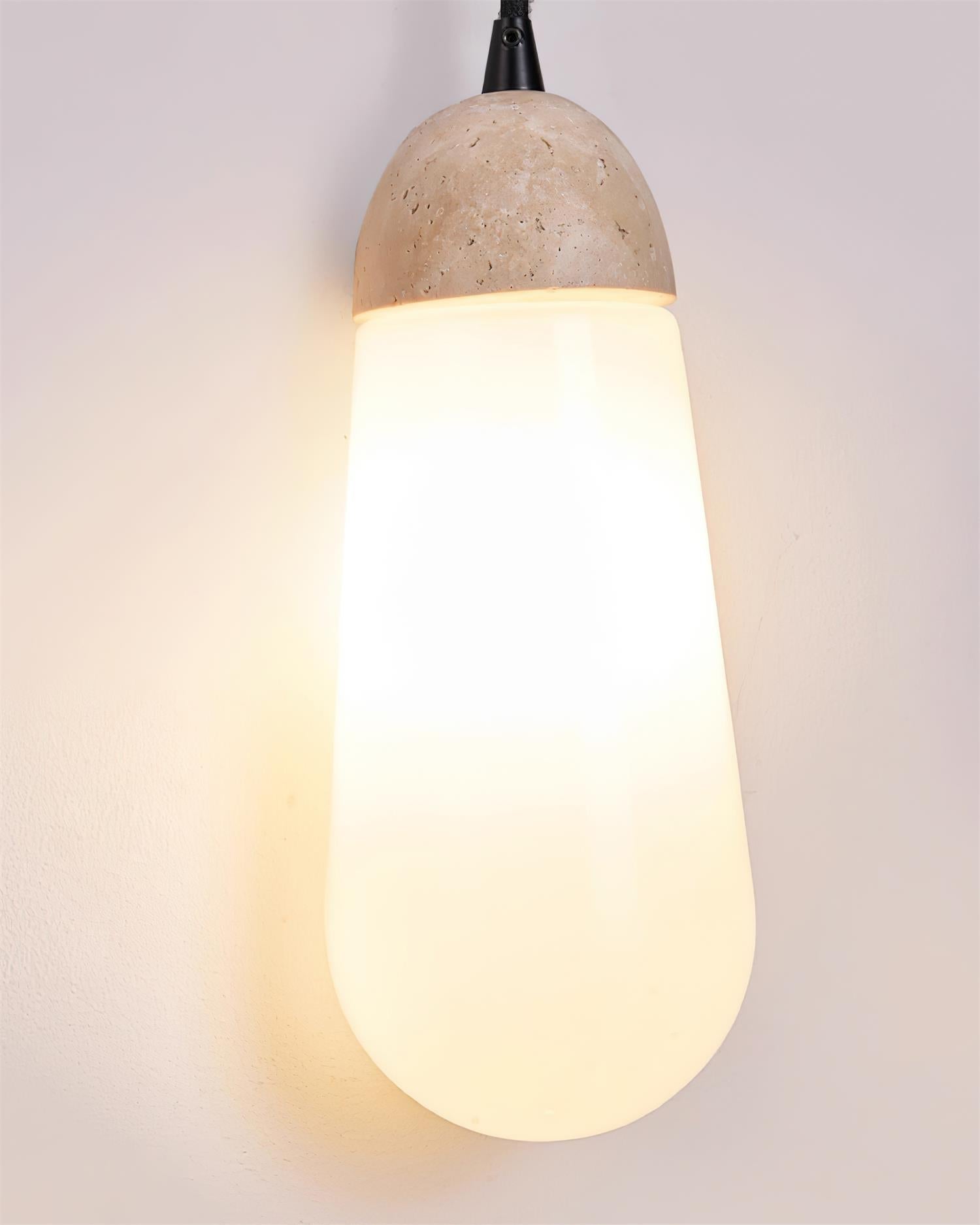 Ritta Wall Lamp Travertine Teardrop-shaped - Letslighting