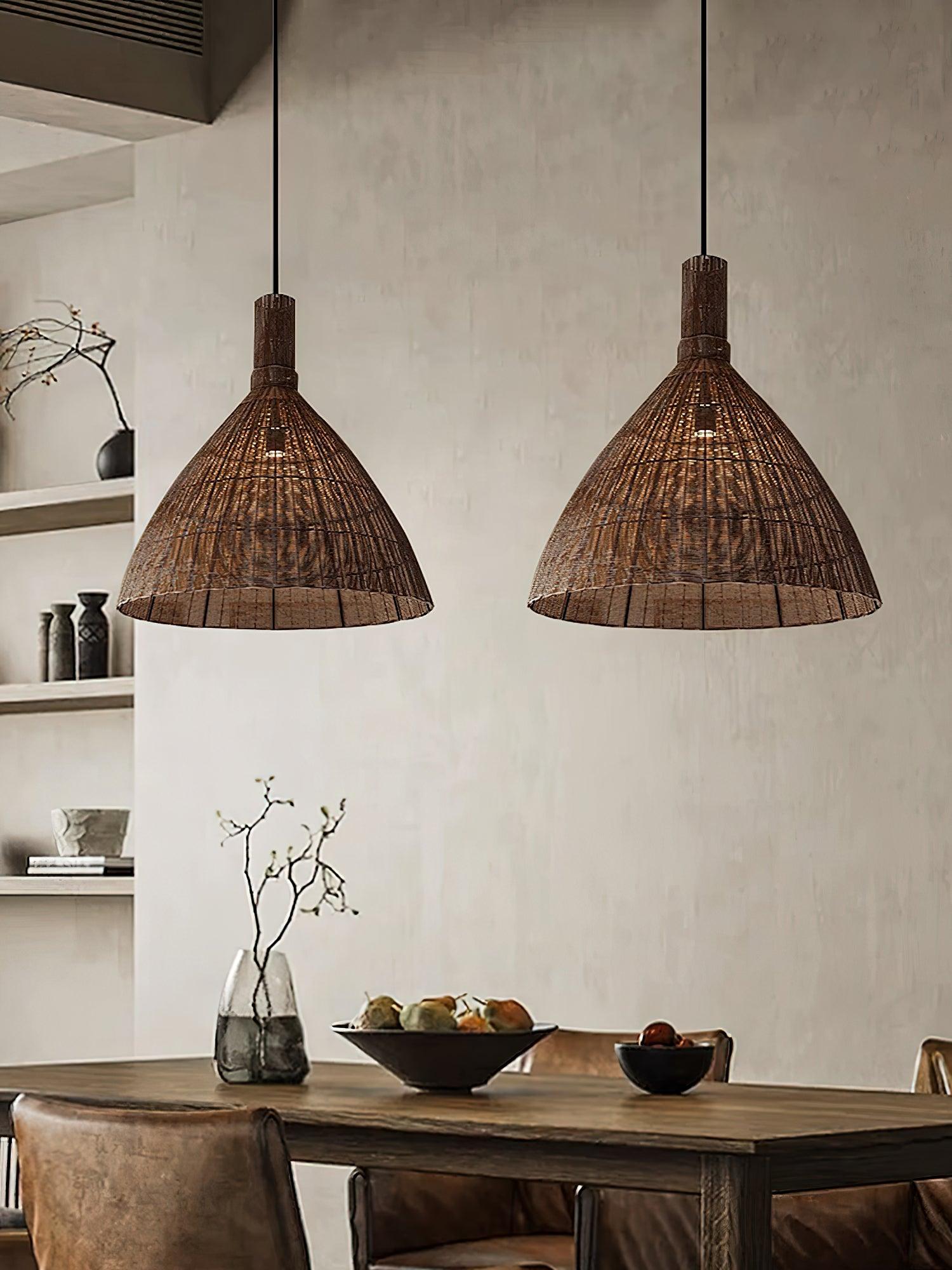 Nytheos Künstlerische Natur Rattan Pendelleuchte-Letslighting